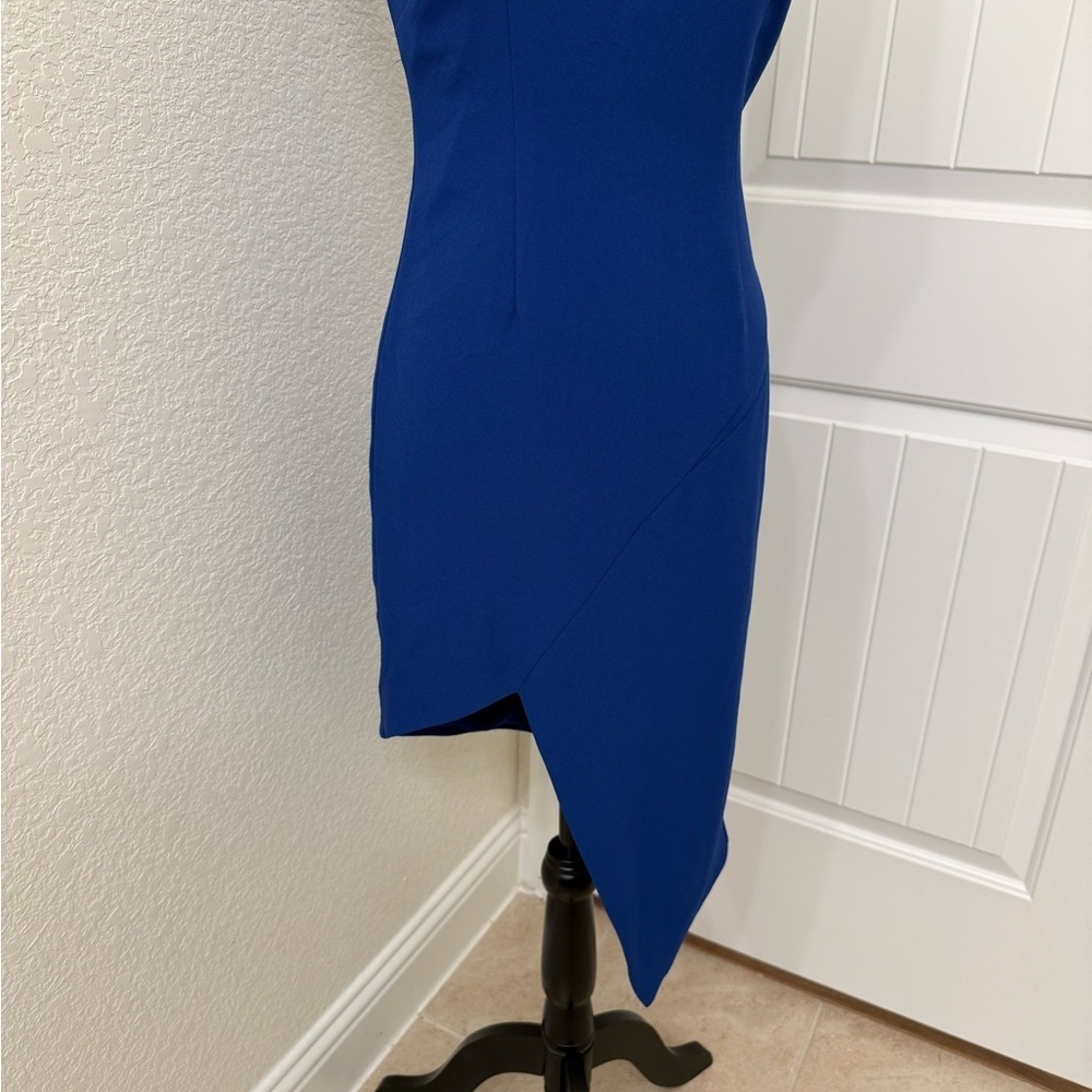 Finders Keepers Revolve Hold Us Asymmetrical Colbalt Blue Dress sz S - Picture 4 of 10